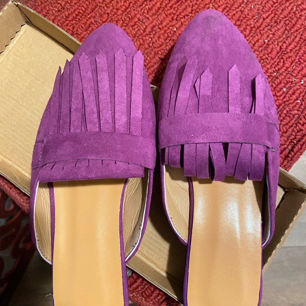 Purple Flat Shoes